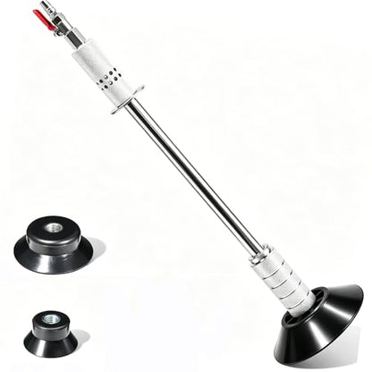 Pneumatic Dent Puller, Pneumatic Suction Cup Dent Puller with 3 Suction Cups (3.2", 4.7", 6.1”), Car Dent Puller Kit, Auto Body Dent Repair Kit, 23.2” Length