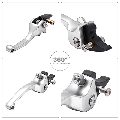 JFG RACING Dirt Bike Brake Clutch Lever Set 7/8" 22MM for CRF KLX SSR TTR - color: Silver