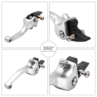 JFG RACING Dirt Bike Brake Clutch Lever Set 7/8" 22MM for CRF KLX SSR TTR - color: Silver