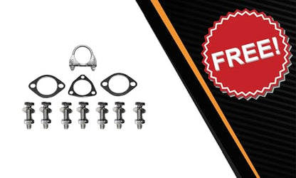 Exhaust Front Pipe Front Y Pipe Kit Compatible with Jeep Cherokee 2014-2018 3.2L | Stainless Steel | Northeastern Exhaust | Includes Gaskets Clamp Bolt Kit | Direct-Fit Replacement - color: Front Pipe and Front Y Pipe Kit AWD, size: 2014-2018 Jeep Cheroke