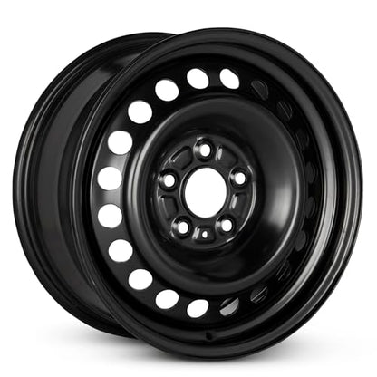 18x8 in Steel Wheel Rim 5 Lug 120mm 46mm Offset 67.1mm CB| Powder-Coated Black finish Fits 2011-2017 Chevy Caprice | New OEM Replacement | 92246104