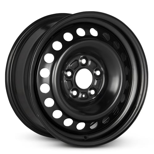 18x8 in Steel Wheel Rim 5 Lug 120mm 46mm Offset 67.1mm CB| Powder-Coated Black finish Fits 2011-2017 Chevy Caprice | New OEM Replacement | 92246104