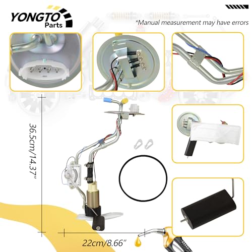 Fuel Pump Module Assembly E2078S Compatible with Ford Ranger 1989-1997, Mazda B2300 B3000 B4000 1994-1997 2.3L 2.9L 3.0L 4.0L L4 V6 Replace OE P74528S E9TZ9H307B P74528S