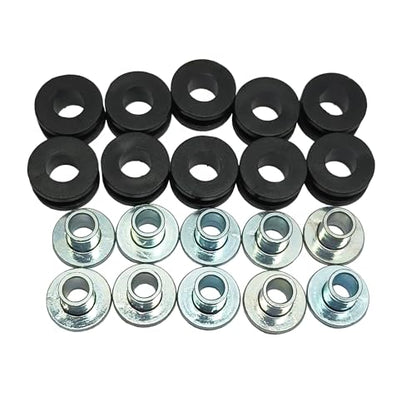 Motorcycle M6 Fairings Rubber Grommets Bolt Kit, 10Pcs