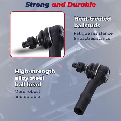 MOSTPLUS Front Suspension Upper Lower Control Arms Compatible With 2007-2013 Chevy Silverado GMC Sierra 1500 Yukon Cadillac Escalade 12pc Set - size: Front Suspension Kit-12pcs