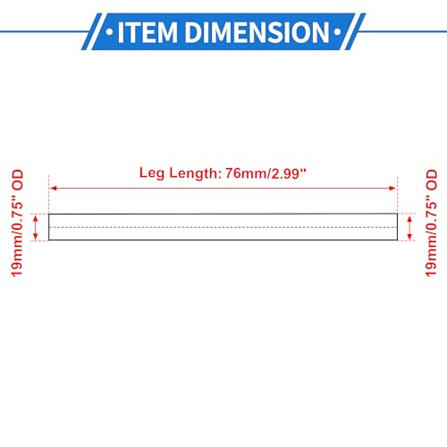 0.75" OD 0° 6063 Aluminum Alloy Tube Intercooler Pipe 3" Length - size: 0.75"OD 3"Length