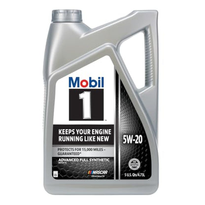 Mobil 1 Advanced Full Synthetic Motor Oil 5W-20, 5 Quart - size: 5 Quart (Pack of 1)