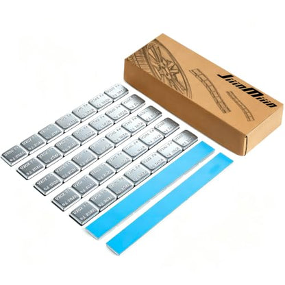 JiiinMiiin 1/2oz, 0.5oz, 126PCS Gray Steel Adhesive Stick on Wheel Weights - color: Chrome, size: 0.5oz - 126PCS