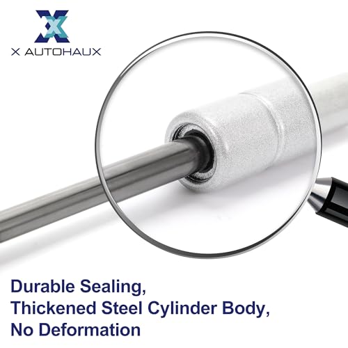 X AUTOHAUX 1 Pc 8inch 22Lbs/100N Silver Tone Lift Supports - color: Silver Tone, size: 22lb