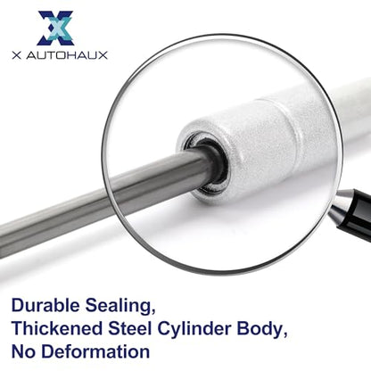 X AUTOHAUX 1 Pc 8inch 22Lbs/100N Silver Tone Lift Supports - color: Silver Tone, size: 22lb
