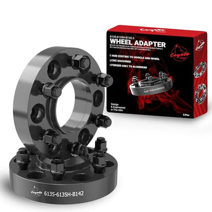 Wheel Accessories Parts 2 Pcs Hub Centric Wheel Spacers 6 on 135mm 6x135mm 1.25 Inch Thick M14X2 14x2 Thread Stud Fits Ford F-150 Expedition ｜ Lincoln Navigator Mark LT - size: 1.25" Thick - 2 Pack, style: 2001-14 F150 Expedition