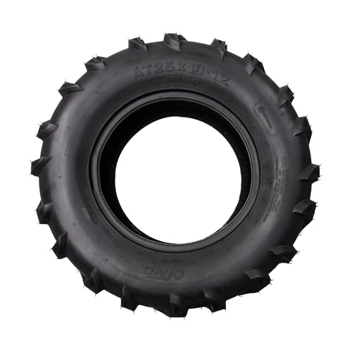 GarveeTech Set of 4 – 25x8-12 Front, 25x10-12 Rear ATV/UTV Tires - size: 25X8-12 & 25X10-12, style: Pattern 137