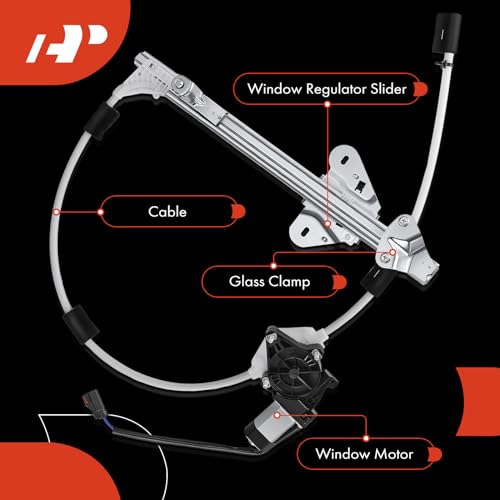 A-Premium Front Passenger Side Power Window Regulator with Motor (2-Pin) - style: Front Passenger(RH)