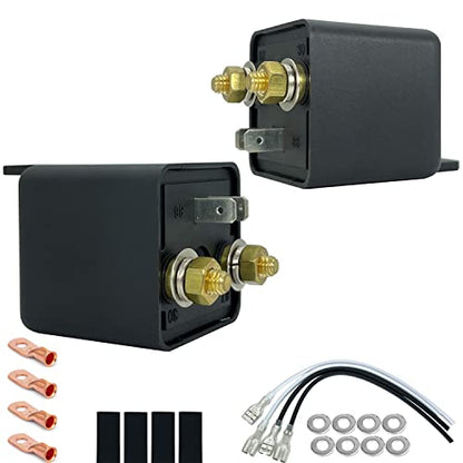 120A Relay, 12VDC Continuous Duty SPST 4-pin High Power Relay Set - size: 2 sets of 12v-120a-4pin