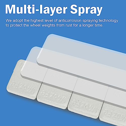 1/4oz Adhesive Stick on Wheel Weights 715pcs, Gray - color: Silver-2