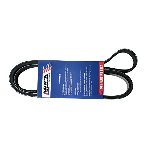 MOCA 7PK1732 EPDM Serpentine Belt for 2007-2008 Acura RDX 2.3L & 2005-2006 Dodge Ram 1500 8.5L - size: 7PK1732