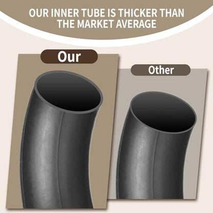 2 Pack 2.75/3.00-21” Heavy Inner Tube, 80/100-21(300/325-21) Inner Tube - size: 2.75/3.00-21 (2 Pack)