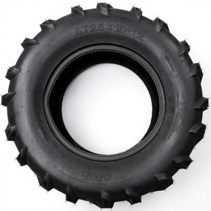 GarveeTech Set of 4 – 25x8-12 Front, 25x10-12 Rear ATV/UTV Tires - size: 25X8-12 & 25X10-12, style: Pattern 137
