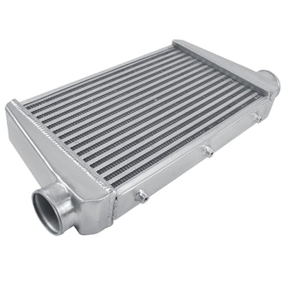 Universal Intercooler 25''x13''x3.3" Front Mount Intercooler 3'' Inlet and Outlet Aluminum Turbo Intercooler Direct Replacement for Any Turbo Charger system - size: 25''x13''x3.3" 3''