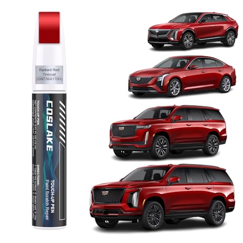 Car Touch Up Paint(Radiant Red Tintcoat(GNT/WA170H)) for Cadillac - color: Radiant Red Tintcoat(GNT/WA170H) for 2025 ESCALADE/2024 ESCALADE/2025 XT5/2024 XT5/2025 XT4/2024 XT4/2025 XT6/2024 XT6/2025 CT5-V/2025 CT5/2024 CT5/2025 CT4/2024 CT4/2025 LYRIQ/202