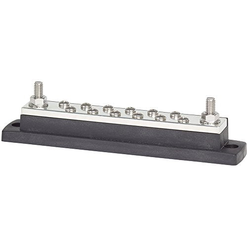 Blue Sea Systems 2105 250 Amp MaxiBus BusBar with 12 screws - style: 250A - 18 Stud, no Cover