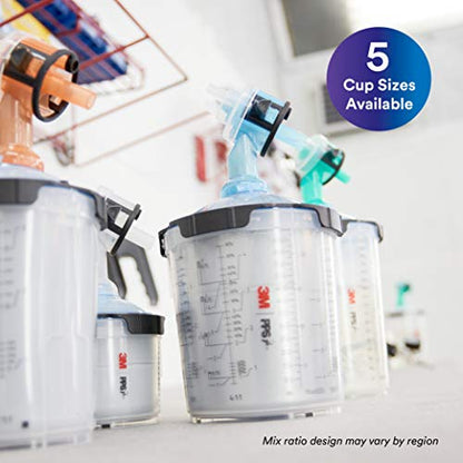 3M PPS 2.0 Spray Gun Cup Lids and Liners Kit, 26325, 28 oz, Large - size: Large, 125-Micron Filter