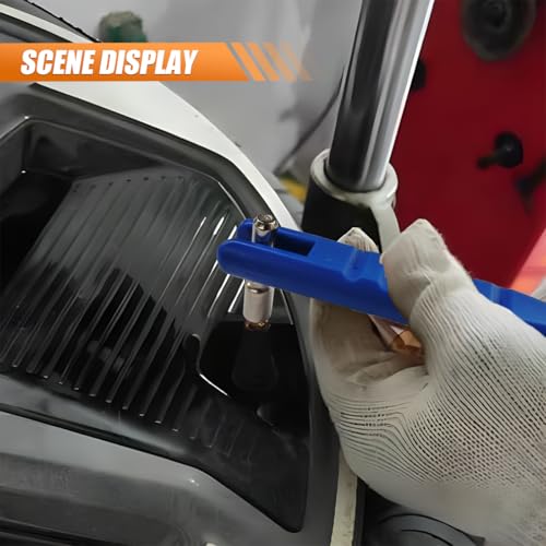 Car Tire Valve Stem Puller/Installer with Valve Core Tool, Blue - color: Blue