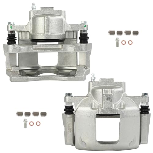 SCITOO Front Left & Right Disc Brake Calipers With Bracket 18B5484 18B5485 - size: Front[18B5484 & 18B5485]