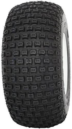 Knobby 18x9.5-8" Golf Cart/ATV Tires on 8" BLACK Steel Wheel-Set of 4