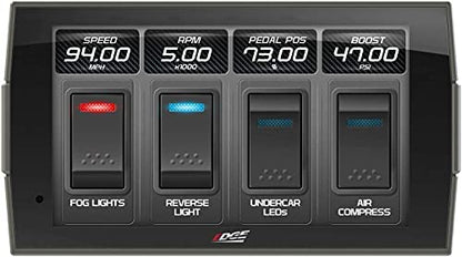 Edge Insight CTS3 Touch Screen Gauge Monitor 84130-3 & A-Pillar Mount 38603 Compatible with 2019-2020 Ram 1500/2500/3500 Diesel 6.7 6.4 5.7 HEMI V8 Gas Cummins