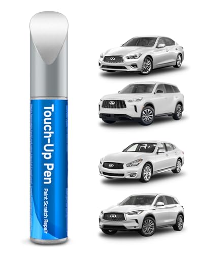 QAB White Pearl Tricoat Touch Up Paint Compatible with Infiniti Exact Match Touch Up Paint Car Scratch Repair - color: White Pearl Tricoat(QAB) compatible with EX35/EX37/G37/JX35/M35/M37/M56/Q50/Q60/Q70/QX30/QX50/QX55/QX56/QX60/QX70/QX80