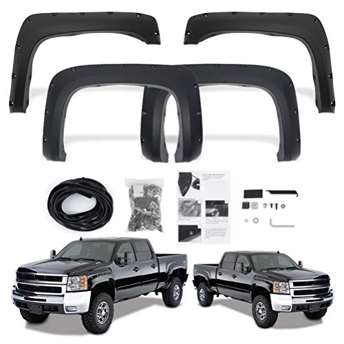Pocket-Riveted Front & Rear Smooth Fender Flares 69" Short Bed
