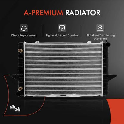 A-Premium Engine Coolant Radiator Assembly with Transmission Oil Cooler