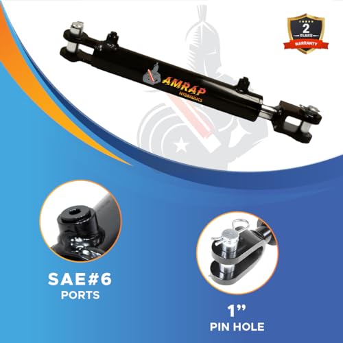 2x6 Hydraulic Cylinder - 2" Bore 6" Stroke Double Acting Welded Clevis Hydraulic Cylinder 3000 PSI Retracted: 16.25", Extended: 22.25", SAE #6 - size: 2x6-SAE