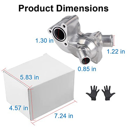 2L2Z8592BA Aluminum Thermostat Housing Compatible with 2002-2010 Explorer - size: 902-860
