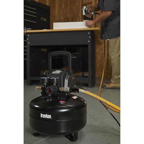 Ironton Air Compressor, 3-Gallon, 0.3 HP, 110 PSI, Oil-Free
