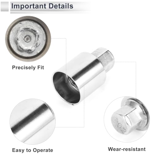 Wheel Lock Lugnut for Jeep Compass #802 Anti-theft Screw Nut Removal Key Socket 1pc - size: 802