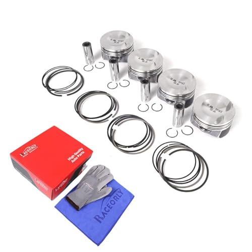 Pistons Set +0.25 Oversized 82.75mm Φ21mm For VW GTI AUDI A4 Q5 2.0T Replace# 06J107065AH 06H107099AM