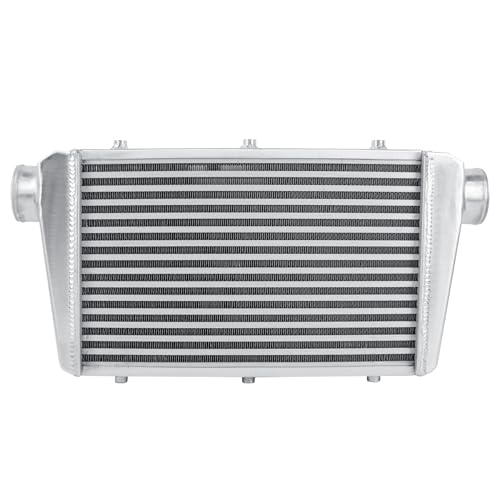 Universal Intercooler 25''x13''x3.3" Front Mount Intercooler 3'' Inlet and Outlet Aluminum Turbo Intercooler Direct Replacement for Any Turbo Charger system - size: 25''x13''x3.3" 3''