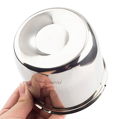 RTrhinotuning Stainless Steel Push Through Center Caps 4.25" for Trailer Truck Rv Wheel Rims Chrome Trailer Hub Cap 3.66" Hight 4 PCS Wheel Center Caps - color: Chrome, size: 4.25" Center Hole, 3.66" Height
