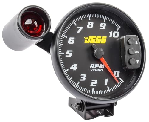 5 in. Tachometer with Shift Light and Peak RPM Memory Recall, 0-10,000 RPM