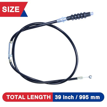 7/8" Dirt Bike Left Clutch Handle Lever and 38.9'' Clutch Cable for SSR110 SSR125 SSR140 Coolster M125 Apollo RFZ125 Tao Tao DB17 Baja Kayo Roketa Kinda Chinese Pit Dirt Bike Motorcycle Silver - color: Silver