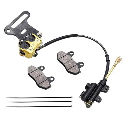 PRO BAT 15mm Hydraulic Rear Disc Brake Caliper System w/Brake Pad Kit - color: Golden, size: 15mm
