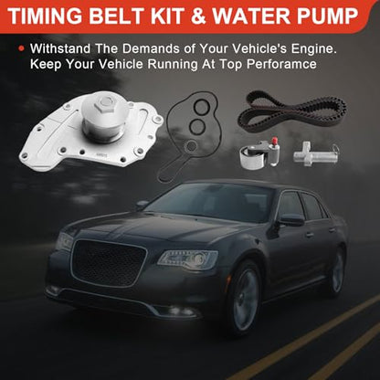 Engine Timing Belt Kit with Water Pump Compatible with Dodge/Chrysler - size: ZSD-003