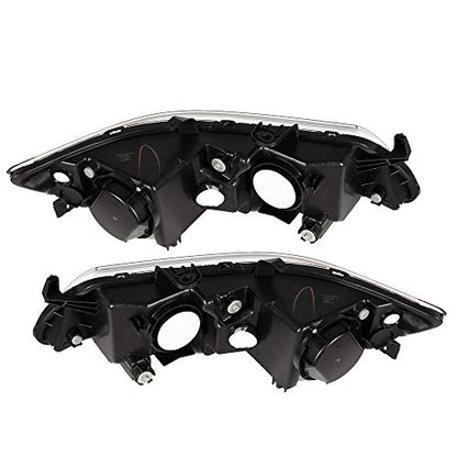 Pair of Headlights Assembly LH+RH Replacement for Acura 2004-2005 - color: Chrome