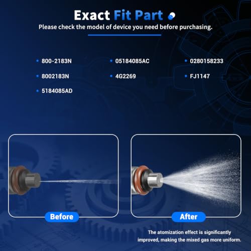 6Pcs Fuel Injectors Fit for Dodge Ram Jeep Chrysler 0280158233 - size: 0280158233