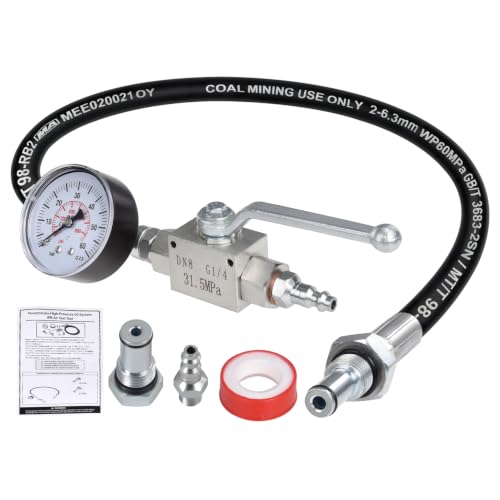 High Pressure Oil System IPR Air Test Tool Special Kit Compatible with Ford 6.0L & 7.3L Powerstroke Diesel Engines, Heavy-Duty Air Test Fitting for HPOP Leak Diagnosis