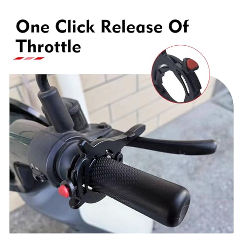 1PC Motorcycle Throttle Cruise Control, Waterproof & Heat-resistant Throttle Lock Clip Assist, Easy Clamp-on Installation, Universal for Most Motorcycles, Scooters, ATVs (Black)
