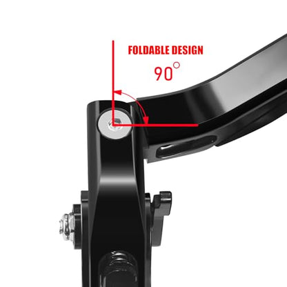 MFGZD for MT09 Black CNC Motorcycle Brake Clutch Levers Extendable Long - style: MT09 Black