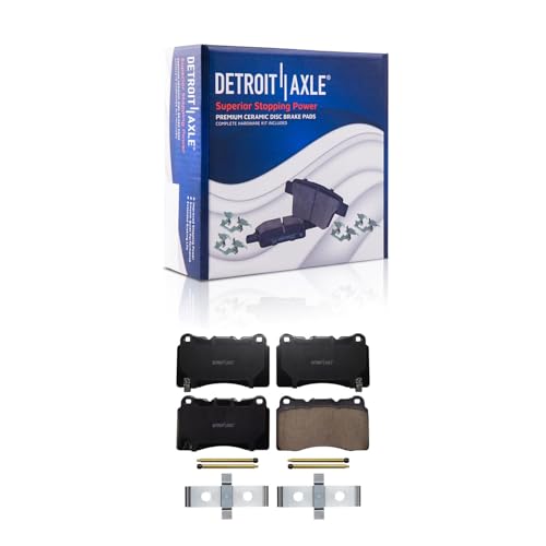 Detroit Axle - 8pc Brake Kit for 2016-2019 Cadillac ATS, Disc Brakes Rotors - size: 8PR53557/KIT